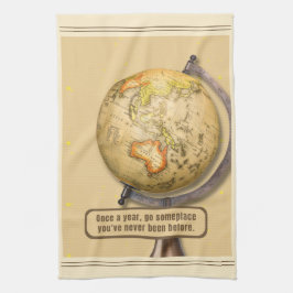 Vintage Travel Inspiration Küchentuch