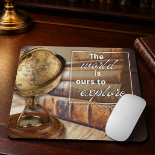 Vintage Travel Inspiration Maus Pad Mousepad