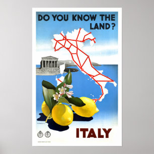 Vintage Travel Italien Poster