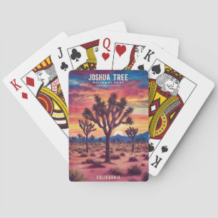 Vintage Travel Joshua Tree Nationalpark Retro Spielkarten