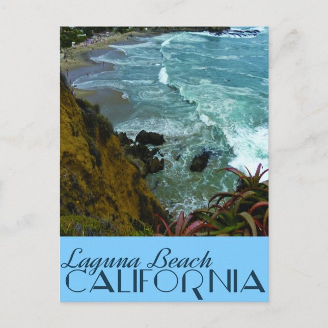 Vintage Travel Laguna Beach, California Postcard Postkarte (Vorderseite)