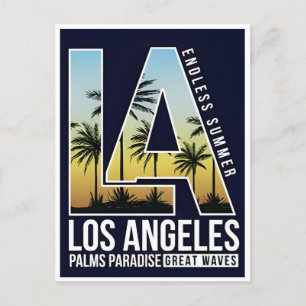 Vintage Travel Los Angeles Kalifornien Postkarte
