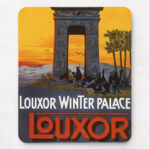 Vintage Travel, Louxor Winter Palace, Ägypten Afri Mousepad