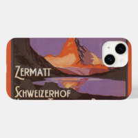 Vintage Travel, Matterhorn Berg in der Schweiz