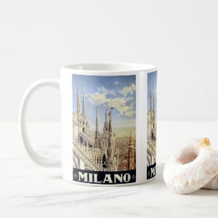 Vintage Travel Milano Italien Gotische Kathedrale Kaffeetasse