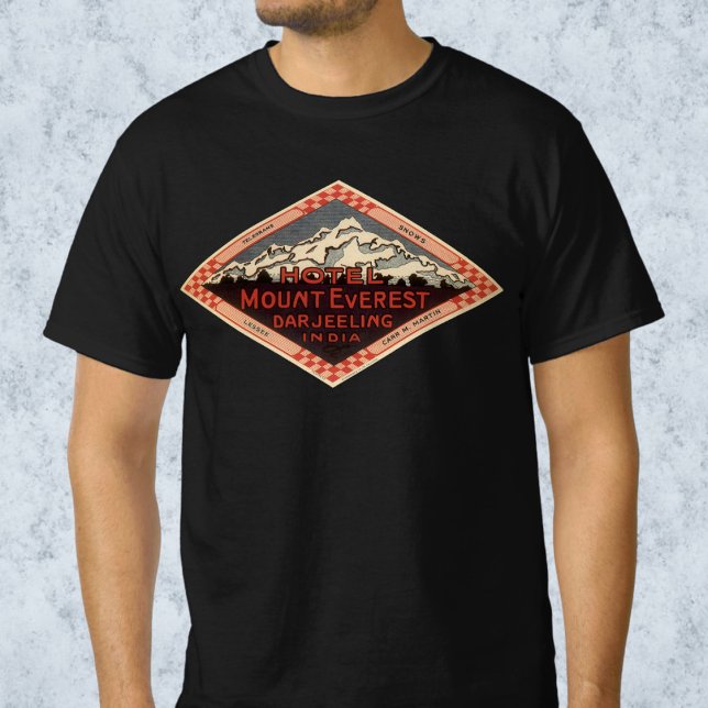 Vintage Travel, Mount Everest, Darjeeling Indien T-Shirt (Vintage Travel, Mount Everest, Darjeeling India T-Shirt)