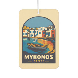 Vintage Travel Mykonos Griechenland Insel Retro Autolufterfrischer
