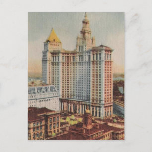 Vintage travel New York City USA - Postkarte