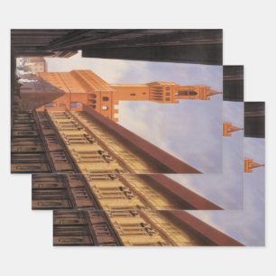 Vintage Travel, Palazzo Vecchio, Florenz, Italien Geschenkpapier Set