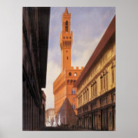 Vintage Travel, Palazzo Vecchio, Florenz, Italien