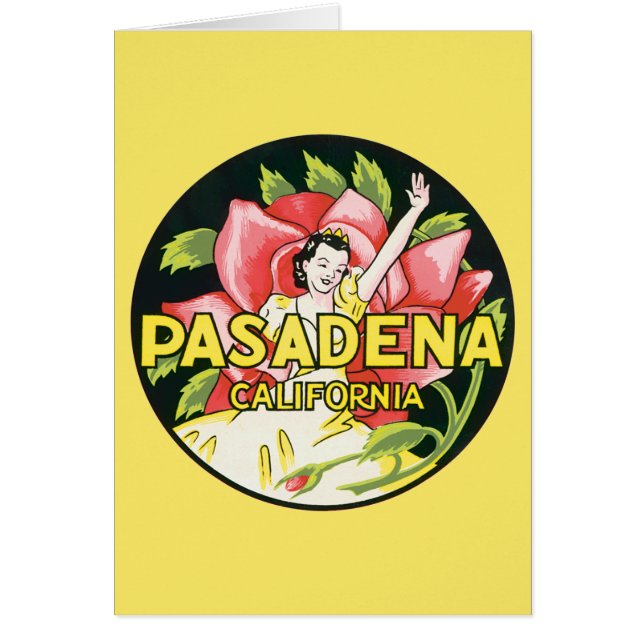 Vintage Travel, Pasadena California, Lady und Rose (Vorne)