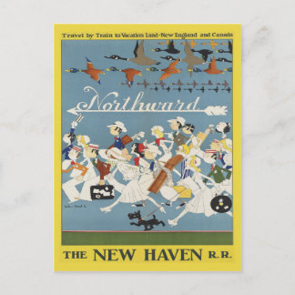 Vintage Travel Postcard für Neuengland und Kanada Postkarte