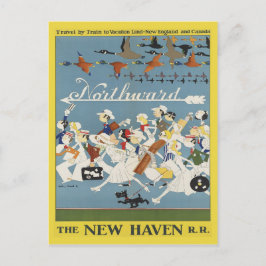Vintage Travel Postcard für Neuengland und Kanada Postkarte