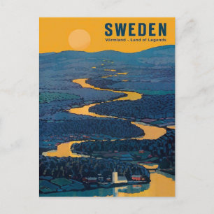 Vintage Travel Postcard - SCHWEDEN Postkarte