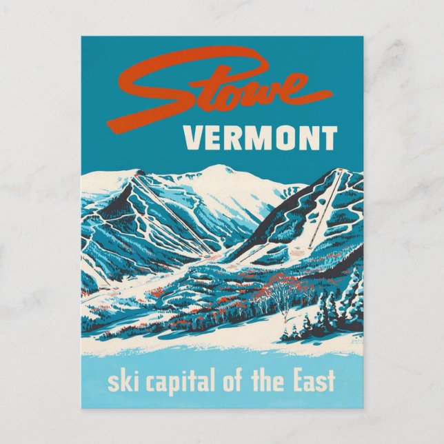 Vintage Travel Postcard - Stowe Vermont Postkarte (Vorderseite)