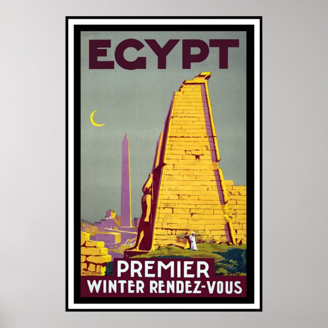 Vintage Travel Poster - Ägypten (Vorne)