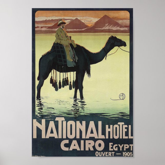 Vintage Travel Poster Ägypten Adventure (Vorne)