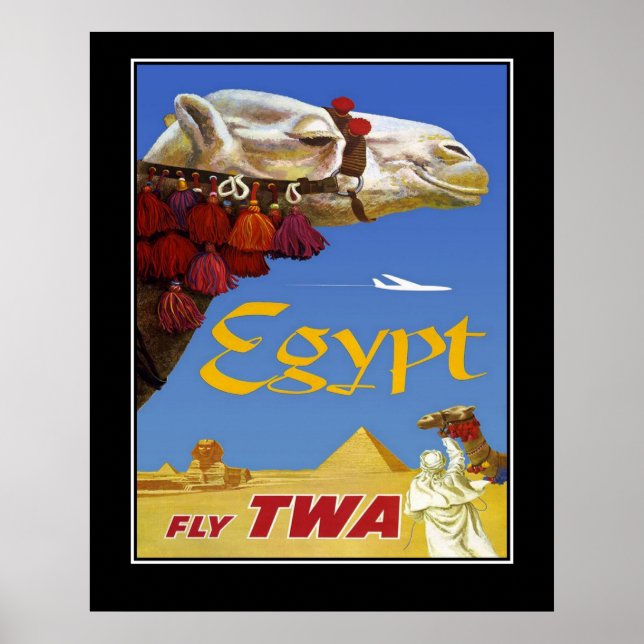 Vintage Travel Poster Ägypten Große Größe (Vorne)