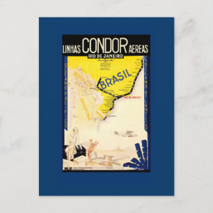 Vintage Travel Poster auf Karten, Postkarten