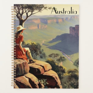 Vintage Travel Poster Australia, anpassbar Planer