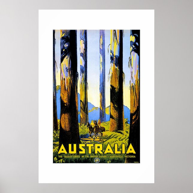 Vintage Travel Poster Australien 2 (Vorne)