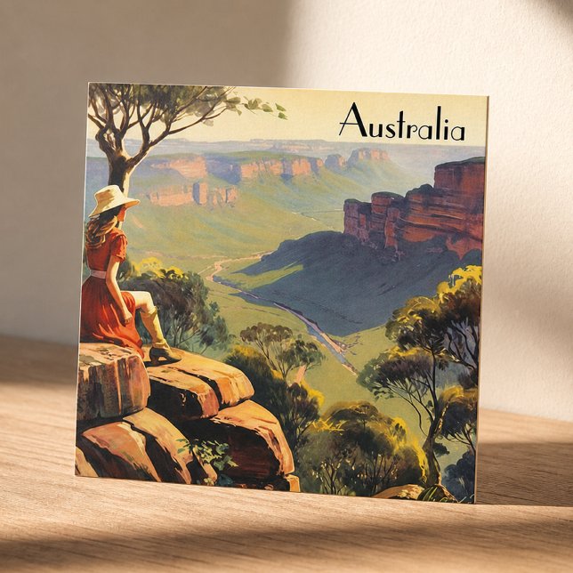 Vintage Travel Poster Australien Canyon (Von Creator hochgeladen)