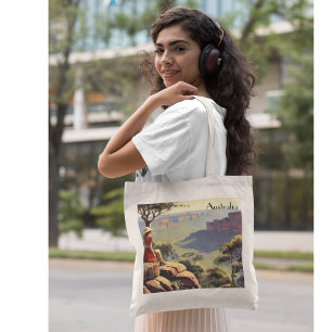Vintage Travel Poster Australien Canyon Tragetasche