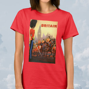 Vintage Travel Poster, Britische Königliche Garde T-Shirt