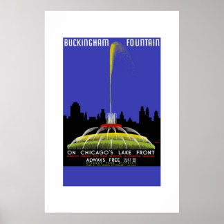 Vintage Travel Poster Buckingham Fossilienmuseum