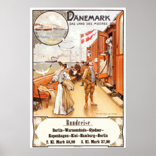 Vintage Travel Poster - Dänemark