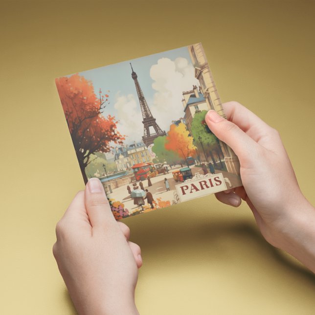 Vintage Travel Poster des Pariser Eifelturms (Von Creator hochgeladen)