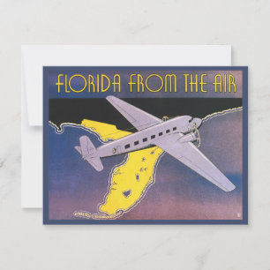 Vintage Travel Poster, Florida aus dem Flugzeug