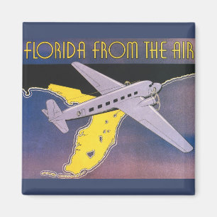Vintage Travel Poster, Florida aus dem Flugzeug Magnet