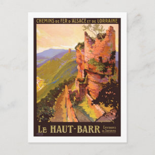 Vintage Travel Poster, Frankreich Postkarte