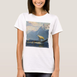 Vintage Travel Poster für Alaska Nordpazifik T-Shirt