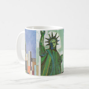 Vintage Travel Poster für American Airlines Kaffeetasse
