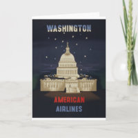 Vintage Travel Poster für American Airlines