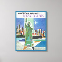 Vintage Travel Poster für American Airlines