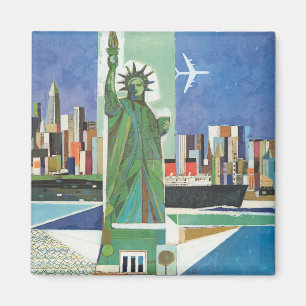 Vintage Travel Poster für American Airlines Magnet
