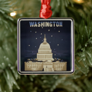 Vintage Travel Poster für American Airlines Ornament Aus Metall