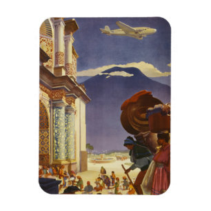 Vintage Travel Poster für Guatemala Magnet