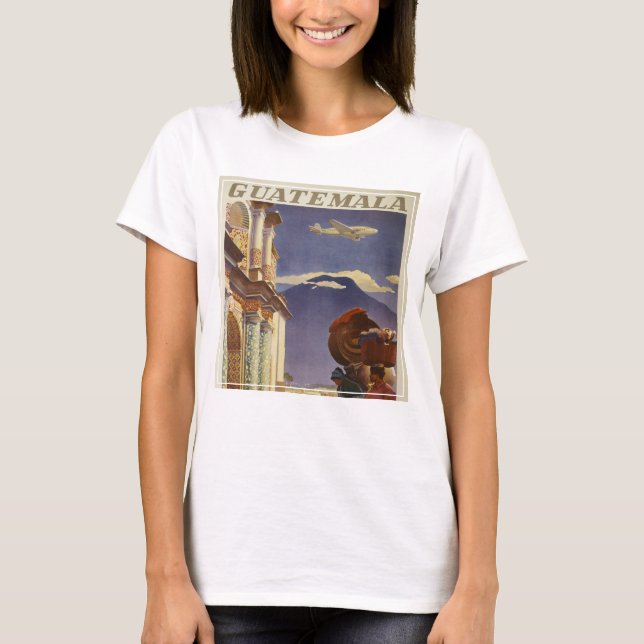 Vintage Travel Poster für Guatemala T-Shirt (Vorderseite)