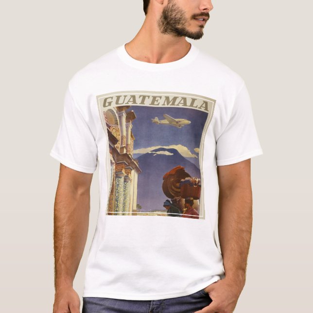 Vintage Travel Poster für Guatemala T-Shirt (Vorderseite)