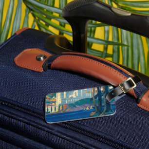 Vintage Travel Poster für New York Central Lines Gepäckanhänger