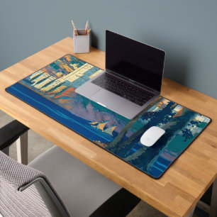 Vintage Travel Poster für New York Central Lines Schreibtischunterlage