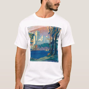 Vintage Travel Poster für New York Central Lines T-Shirt