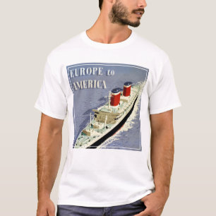 Vintage Travel Poster für Vereinigte Staaten T-Shirt