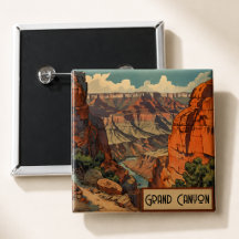 Vintage Travel Poster Grand Canyon Colorado River