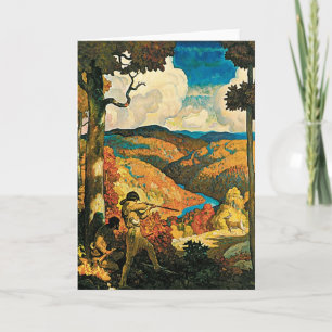 Vintage Travel Poster in Old Kentucky, NC Wyeth Karte