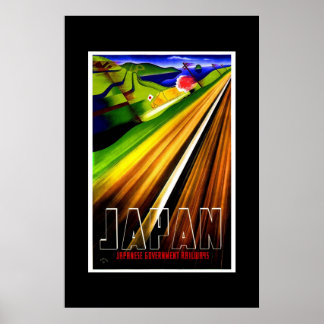 Vintage Travel Poster Japan Railway